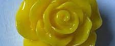 Yellow Rose Charm