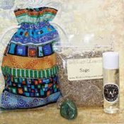 Making Coloured Sachets For Rituals