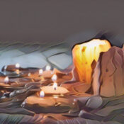 Candle Burning to a Puddle