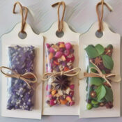 Padded Coat Hangers with Fragrant Sachets