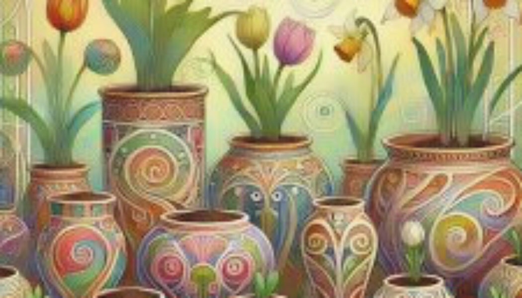 Painted Terracotta Pots