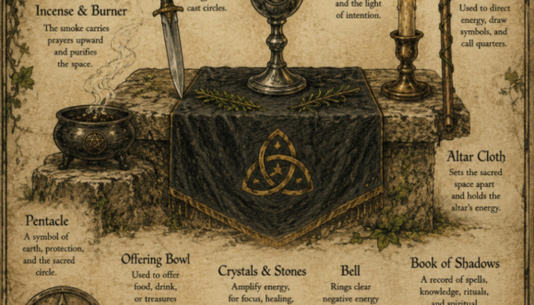 Main Tools Used for a Pagan Altar