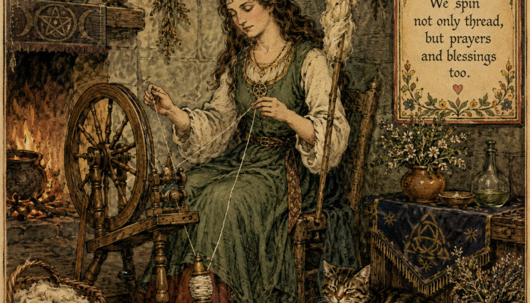 The Old Ways of Spinning Fabric in Paganism and Witchcraft