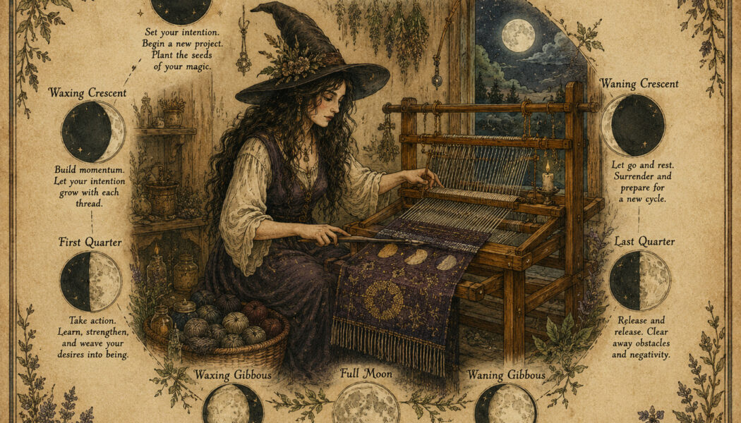 Weaving Fabric as a Pagan Witch Through the Phases of the Moon