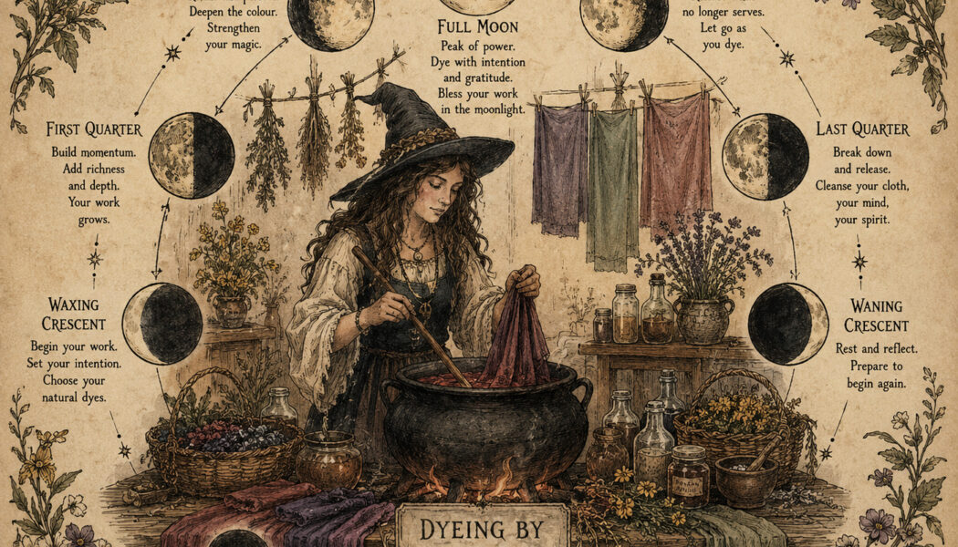 Dyeing Fabric During the Phases of the Moon: A Pagan Witch’s Practice